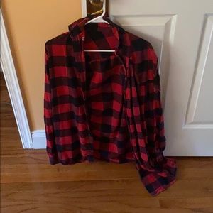Red Oversized Flannel